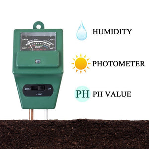 Digital Tester 3 In1 Soil Moisture Sunlight PH Meter Tester For Plants Flowers