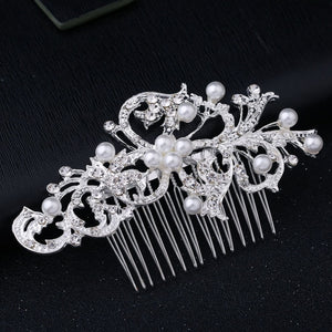 Wedding Headdress Simulated Pearl Hair Accessories for Bride Or Any Occasion