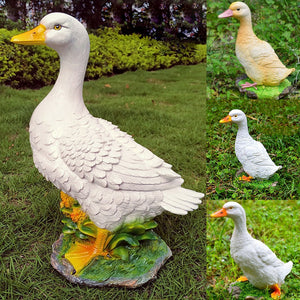 Resin Artificial Duck Garden Sculpture